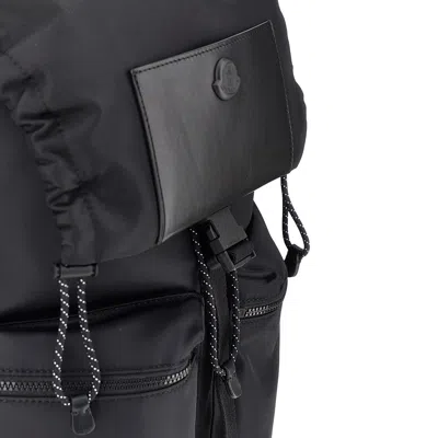 Moncler 'kenton' Nylon Drill Backpack In Black