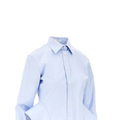 Stella Mccartney Poplin Basque Shirt In Multi