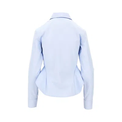 Stella Mccartney Poplin Basque Shirt In Multi