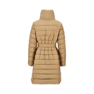 Max Mara Antidrop Polyester Down Jacket In Beige