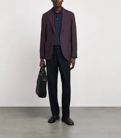 Eton Lana Tech Blazer In Red