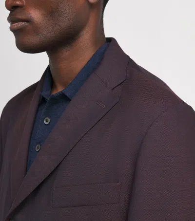 Eton Lana Tech Blazer In Red