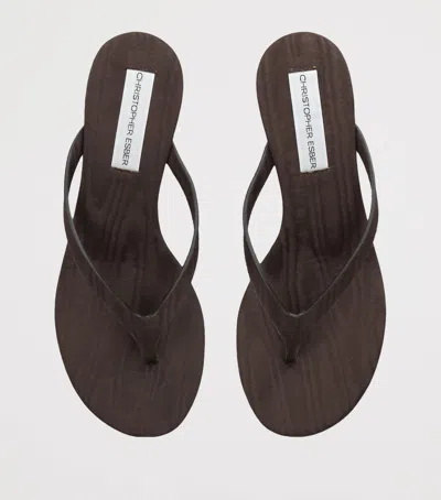 Christopher Esber Scala Wedge Sandals 45 In Multi