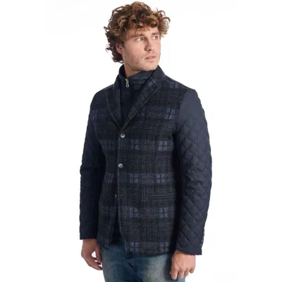 Roberto Pepe Luxury Blue Wool Jacket In Blue