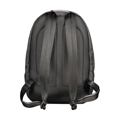 Hugo Boss Black Polyester Men's Backpack In Gold