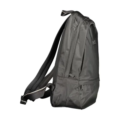 Hugo Boss Black Polyester Men's Backpack In Gold
