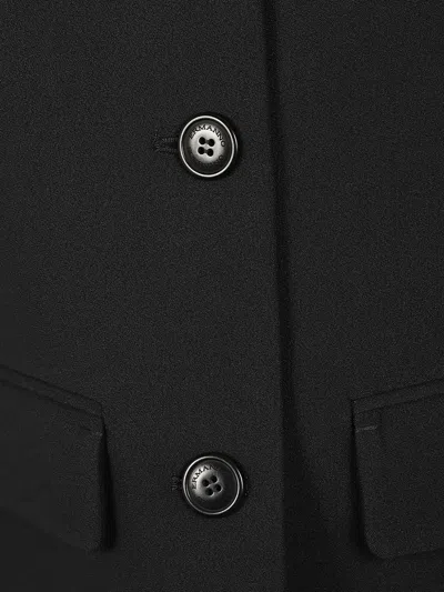 Ermanno Scervino Button-up Flap-pocket Jacket In Black