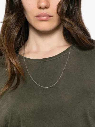 R13 Washed-effect T-shirt In Green