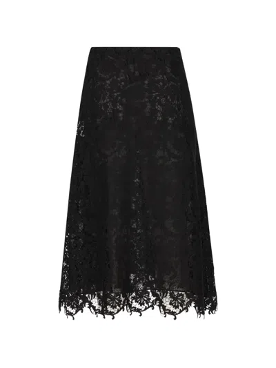 Fendi Gonna Lace Macrame In Black