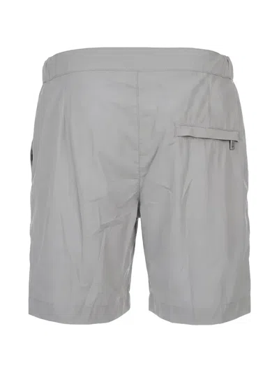 Fedeli Drawstring Swim Trunks In Gray