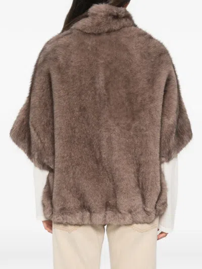 Valentini 1972 Long-sleeve Short-sleeve Jacket In Brown