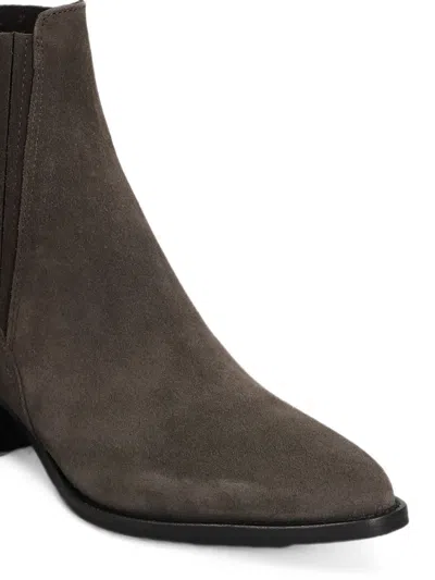 Fabio Rusconi Elasticated-side Zip-up Ankle Boots In Brown