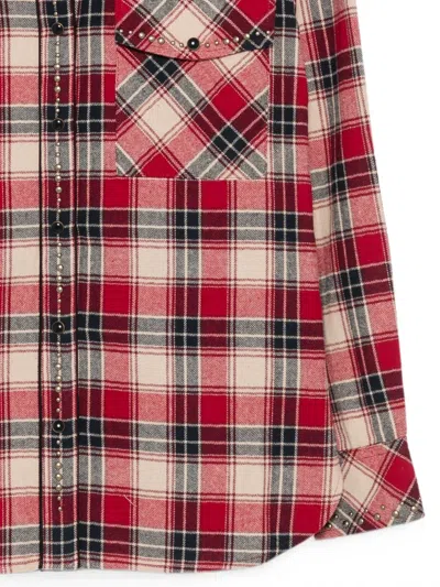 P.a.r.o.s.h Stud-embellished Shirt In Red
