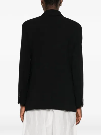 Max Mara Lampada Single-breasted Blazer In Black