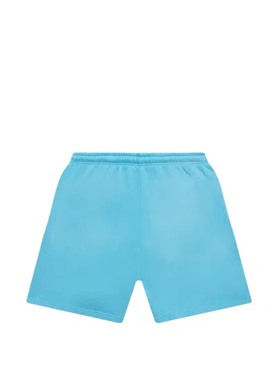Hellstar Studios Flame-print Shorts In Blue