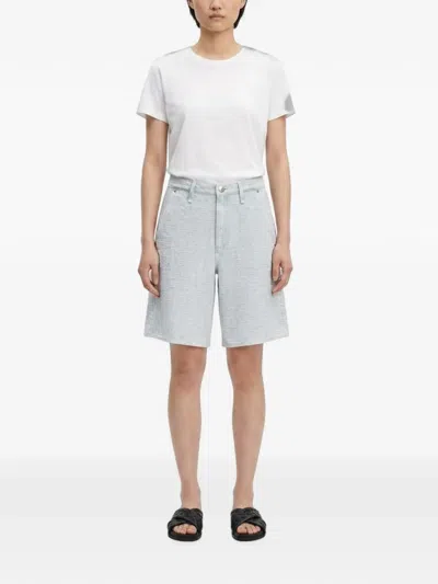 Rag & Bone Mckenna Tailored Shorts In Silver