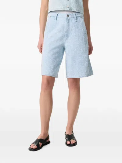 Rag & Bone Mckenna Tailored Shorts In Silver