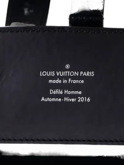 Pre-owned Louis Vuitton Explorer Flash Fragment Monogram Eclipse Canvas Backpack In Black