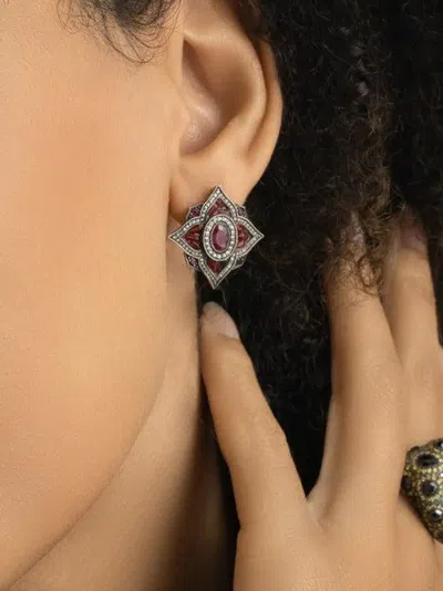 Sevan Biçakçi Ruby And Diamond Earrings In Multi