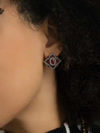 Sevan Biçakçi Ruby And Diamond Earrings In Multi