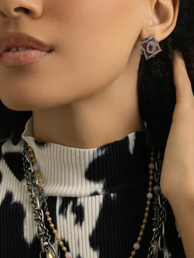 Sevan Biçakçi Ruby And Diamond Earrings In Multi