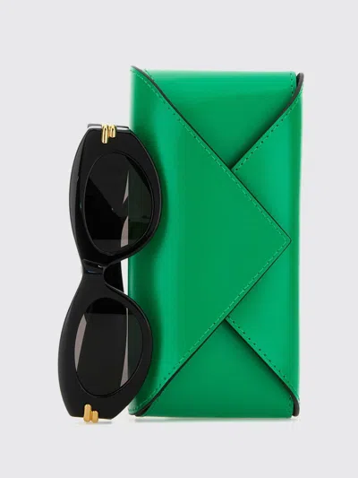 Bottega Veneta Mitre Rectangular Sunglasses In Black