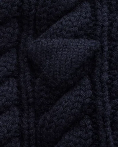 Prada Wool Scarf In Navy