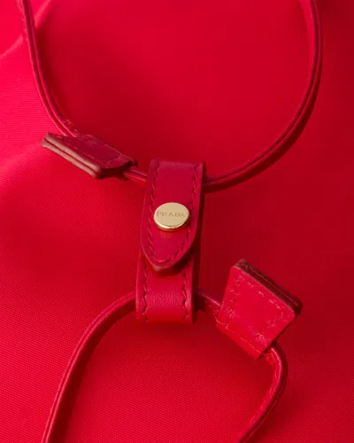 Prada Wish Re-nylon Pouch In Red