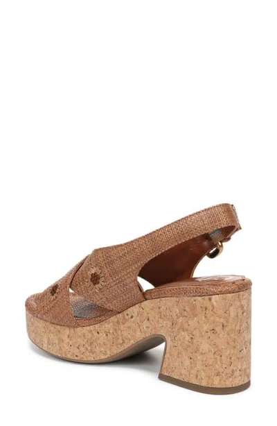 Sam & Libby Hanfleur Platform Slingback Sandal In Brown