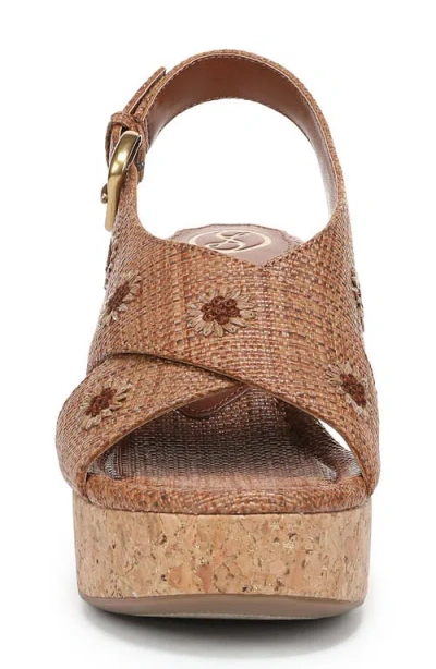 Sam & Libby Hanfleur Platform Slingback Sandal In Brown