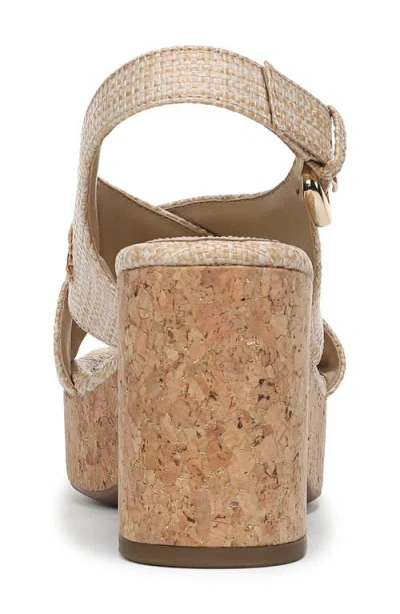 Sam & Libby Hanfleur Platform Slingback Sandal In Light Natural Multi