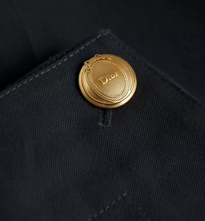 Dior Médaillon Regular-fit Pants In Blue