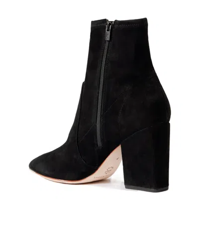 Loeffler Randall Isla Suede Chunky-heel Boots In Black