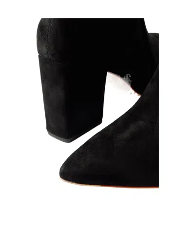 Loeffler Randall Isla Suede Chunky-heel Boots In Black
