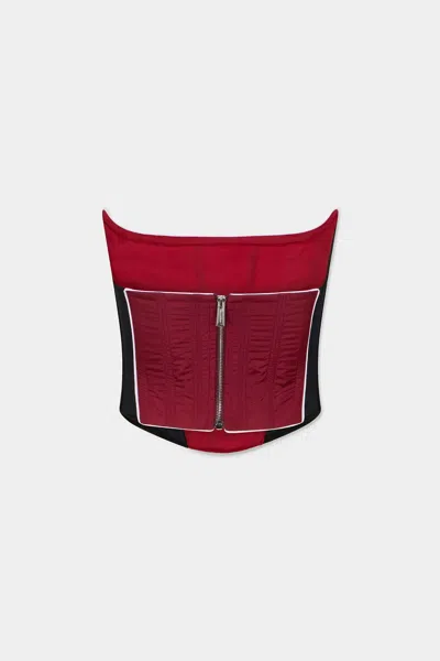 Dsquared2 Ski Pass Panelled Corset In White