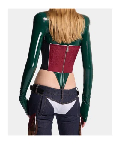 Dsquared2 Ski Pass Panelled Corset In White