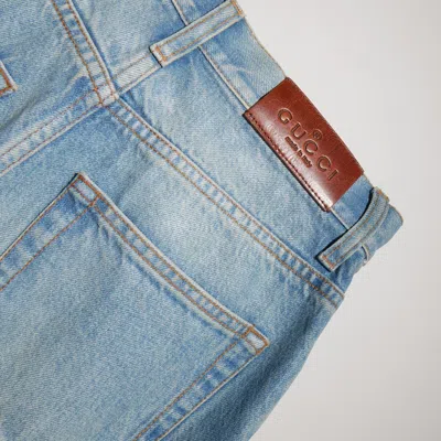 Gucci Soft-coating Pants In Blue
