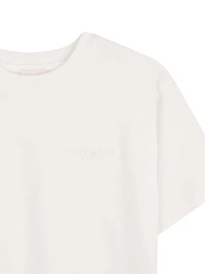 Givenchy Logo-embroidered T-shirt In White