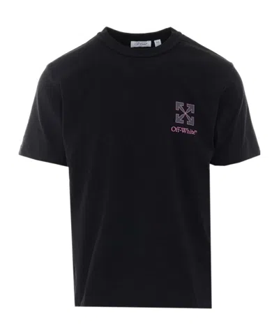 Off-white Arrows Logo-print Cotton T-shirt In Black
