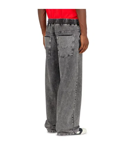 Diesel Sweatpants With Denim Effect In Multi
