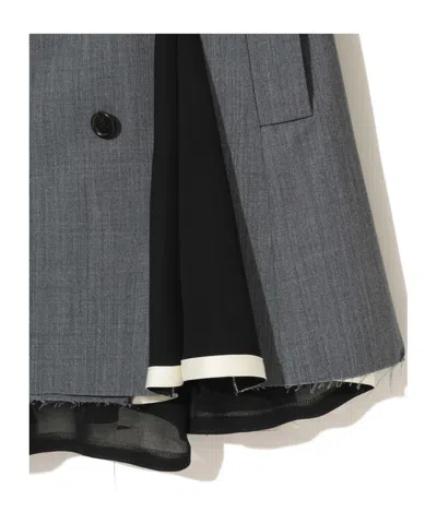 Undercover Gray Up2f1102 Slit Panel Blazer In Gray