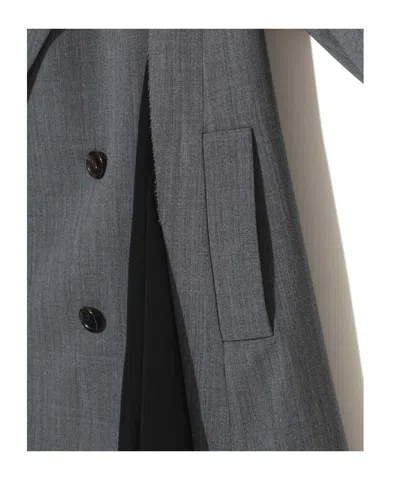 Undercover Gray Up2f1102 Slit Panel Blazer In Gray