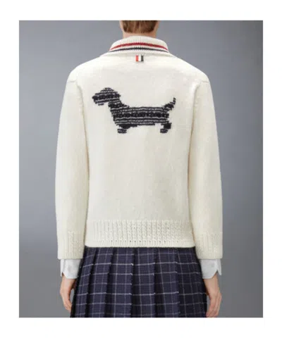 Thom Browne Button-up Cardigan In Neutral