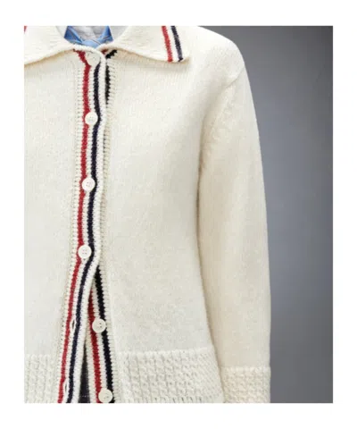 Thom Browne Button-up Cardigan In Neutral