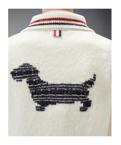 Thom Browne Button-up Cardigan In Neutral