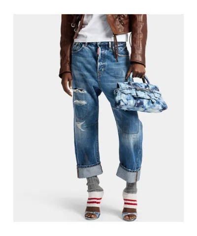 Dsquared2 Multi-pocket Jeans In Blue