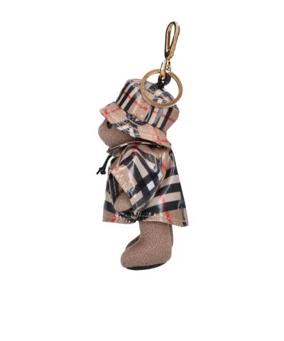 Burberry Wool-cashmere Keychain Accessory For Women In Brown