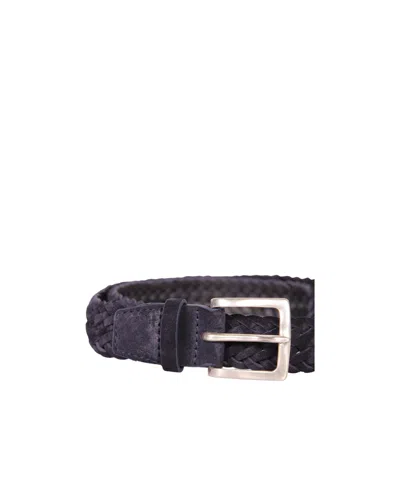 Orciani Woven Belt In Blue