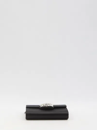 Roger Vivier Pochette Mini Efflorescence In Black