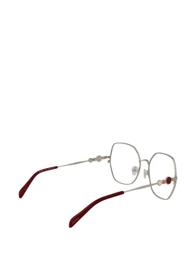 Pucci Geometric-frame Glasses In 银色